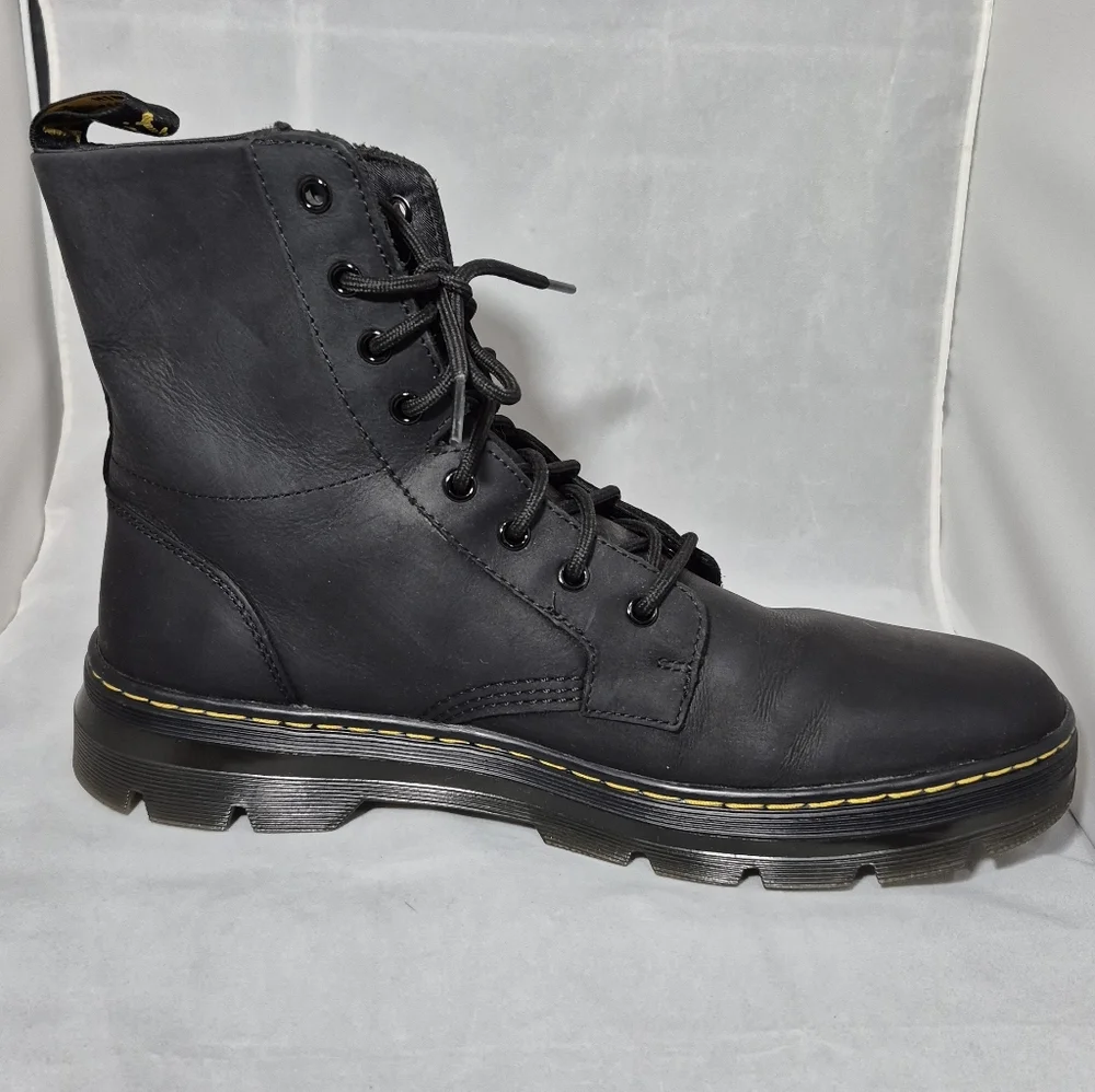 DR.MARTENS COMBS Leather Casual Boots 8 Eyelet Men's Size 13 - Picture 3 of 13